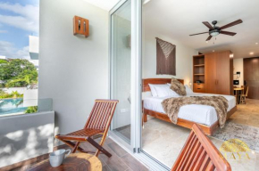 NHOA 211A Lux 2BR Condo Pool View in Aldea Zama